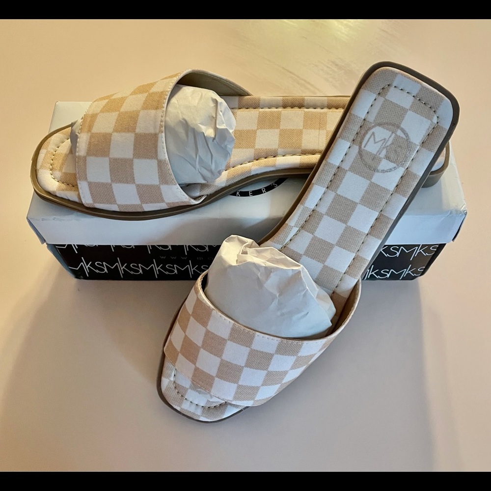 Checkered BNIB Sandals